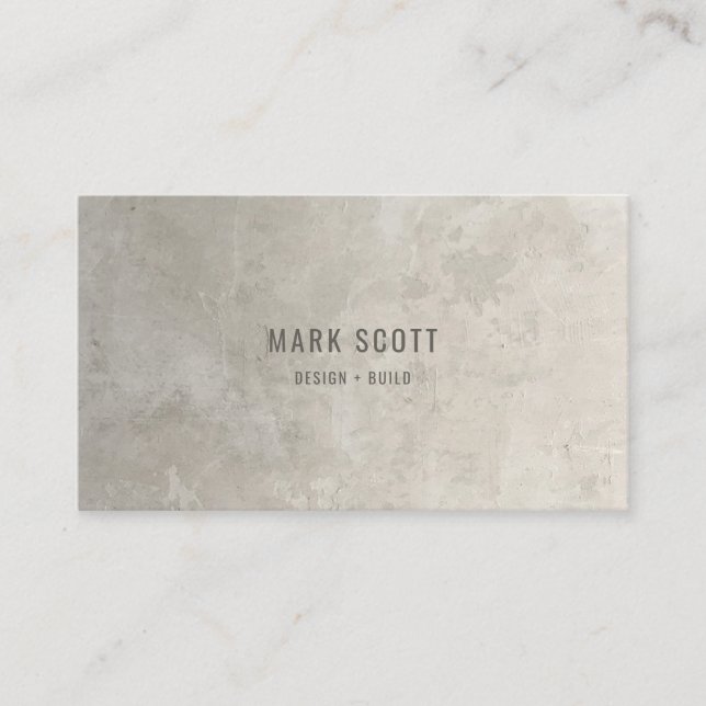 Carte De Visite Construction Luxueuse Minimaliste (Devant)