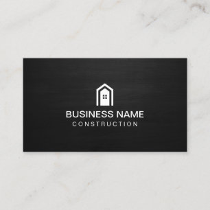 Carte De Visite Construction Maison moderne Logo Maison en bois fo