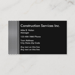 Carte De Visite Construction métallique