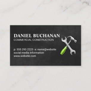 Carte De Visite Construction Métallique Bâtisseur Entreprene