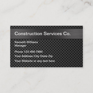 Carte De Visite Construction Moderne Cool