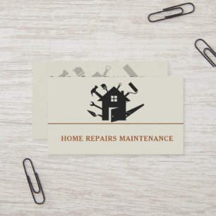 Carte De Visite Construction moderne d'homme à tout faire logo per