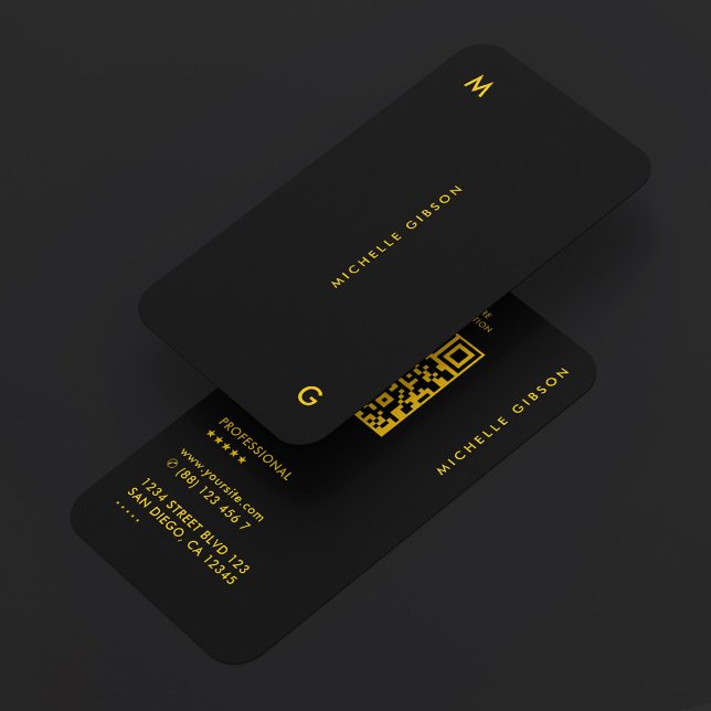 Carte De Visite Construction Professionnelle Jaune Noir Minimalist (Simple Professional Yellow Black Minimal Business Card
)