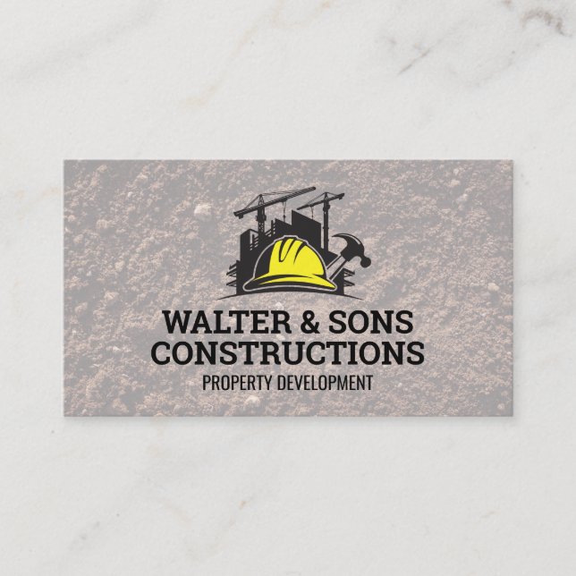 Carte De Visite Construction Properties | Craftsmen  (Devant)