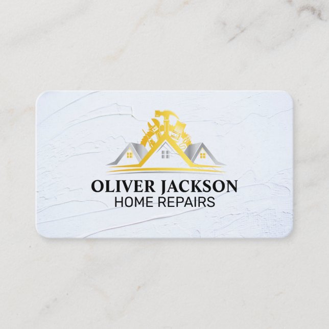 Carte De Visite Construction | Réparateur Bricoleur | Outils (Devant)