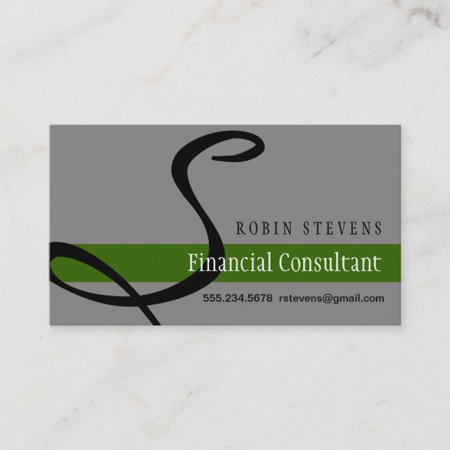 Carte De Visite Consulant financier (Devant)