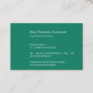Carte De Visite consultance, Coach, Respect Social