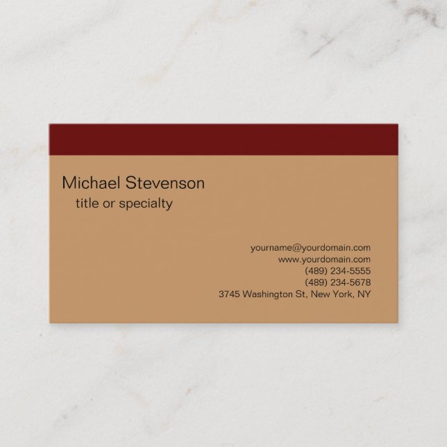 Carte de visite consultant (Devant)
