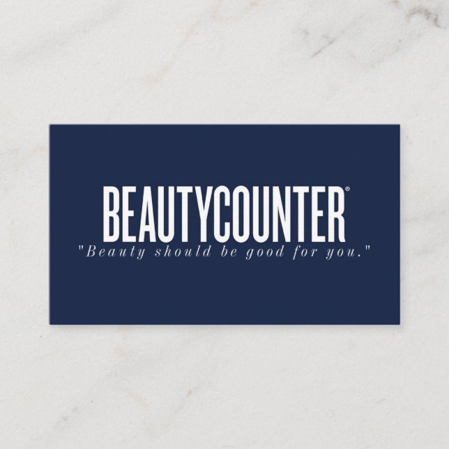 Carte de visite consultant Beautycounter (No QR) (Devant)