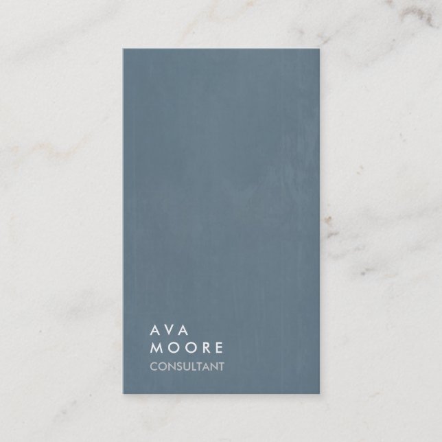 Carte De Visite Consultant créatif simple bleu clair gris tendance (Devant)