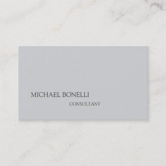 Carte De Visite Consultant de fond gris moderne unique