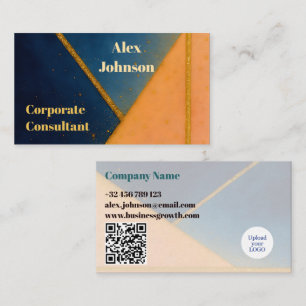 Carte De Visite Consultant d'entreprise de luxe Marine et Parties
