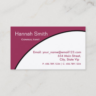 Carte De Visite Consultant élégant moderne professionnel 