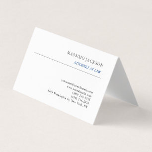 Carte De Visite Consultant en droit profession libérale noir et bl