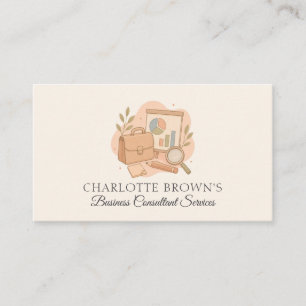Carte De Visite Consultant en entreprise Stratégie de gestion