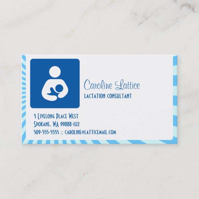 Carte De Visite Consultant en lactation (Devant)