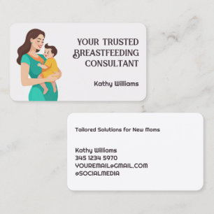 Carte De Visite Consultant en lactation pour l'allaitement