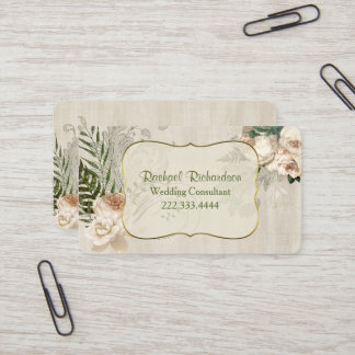 Carte De Visite Consultant en Mariage ivoire