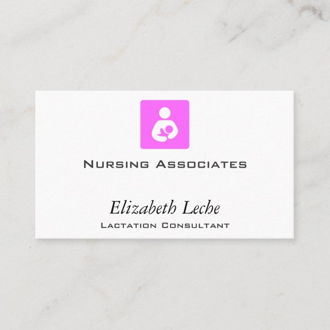 Carte De Visite Consultant en matière de lactation (Devant)