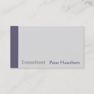 Carte De Visite Consultant en matière de Minimalistic Unique