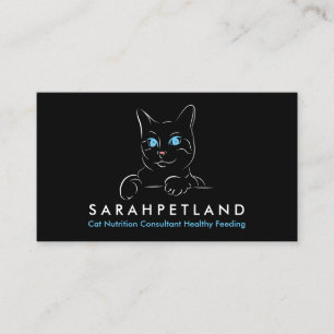 Carte De Visite Consultant en nutrition féline Alimentation saine