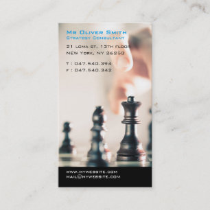 Carte De Visite Consultant en Stratégie finance ou business