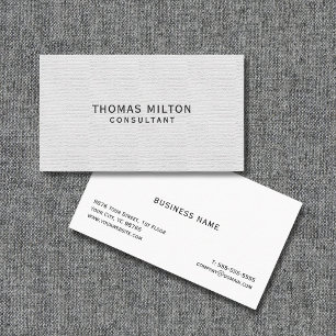 Carte De Visite Consultant en texture simple et élégant