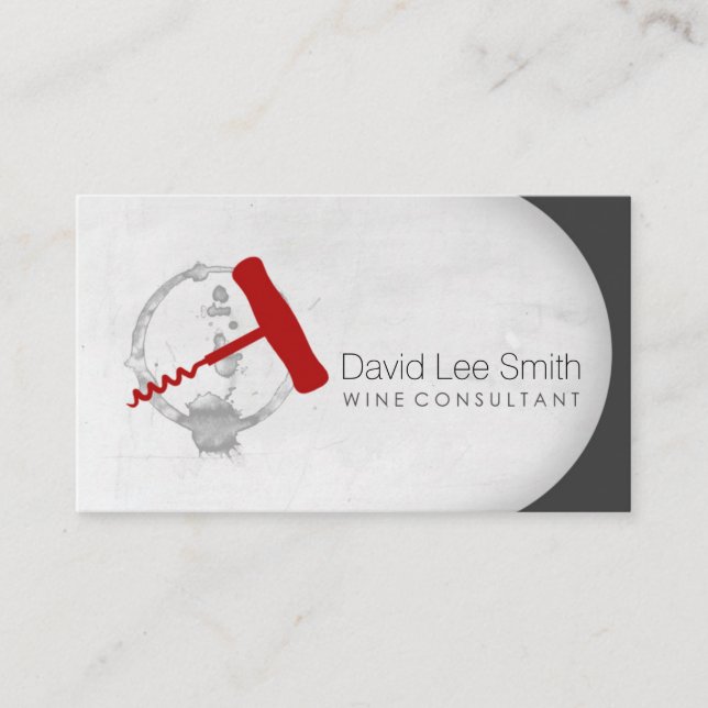 Carte De Visite Consultant en vins (Devant)