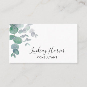 Carte De Visite Consultant Eucalyptus Greenery