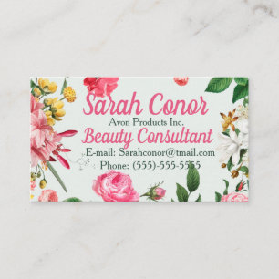 Carte De Visite Consultant Floral Beauty