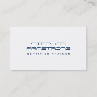 Carte De Visite Consultant futuriste élégant marine bleu professio