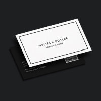 Consultant Luxe Professionnel Minimaliste Noir Bla