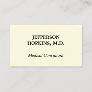 Carte de visite consultant Médicale simple