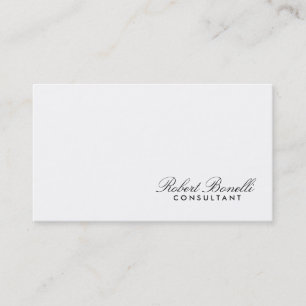 Carte de visite consultant moderne de la plaine bl