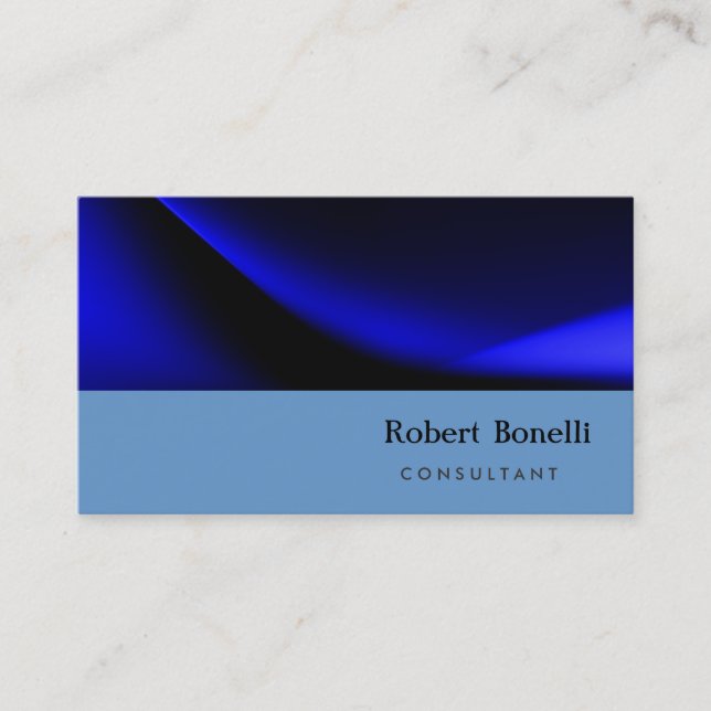 Carte de visite consultant moderne de la Plaque bl (Devant)