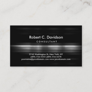 Carte de visite consultant moderne en noir clair