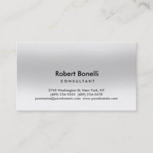 Carte de visite consultant moderne simple