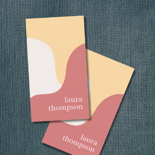 Carte De Visite Consultant Motif Pastel minimaliste et élégant