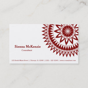 Carte De Visite Consultant ornemental