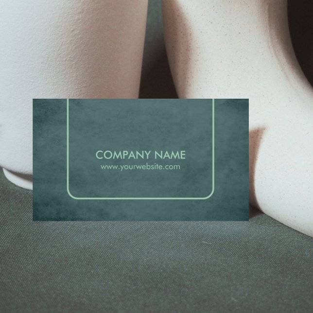 Carte De Visite Consultant professionnel en vert texturé (Créateur téléchargé)