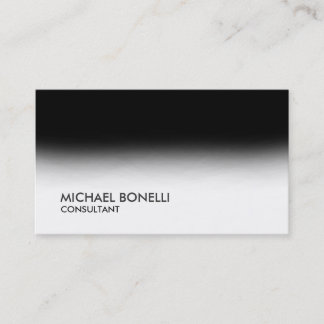 Carte De Visite Consultant unique en gris noir blanc