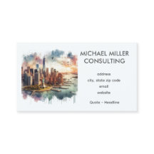 Consultation Aquarelle Skyline NYC 