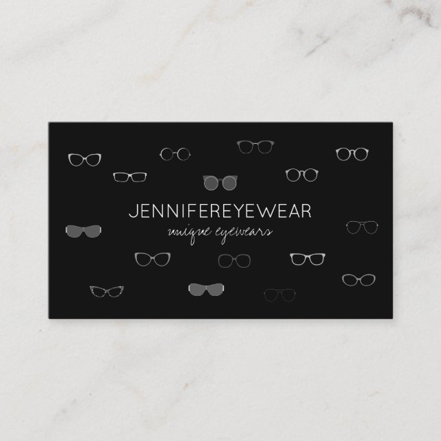 Carte De Visite Consultation de style de lunettes (Devant)