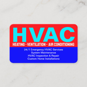 Carte De Visite Contact & Adresse & Services - HVAC professionnel