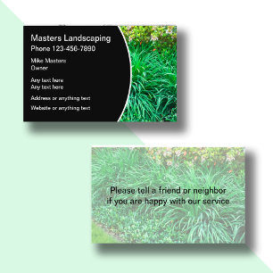 Carte De Visite Contact Landscaper professionnel
