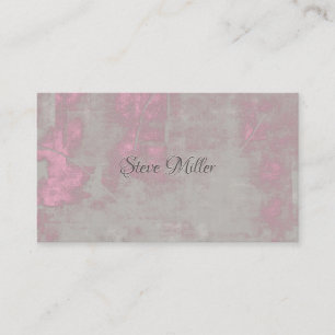 Carte De Visite Contact Me artistique design rose gris Nr42
