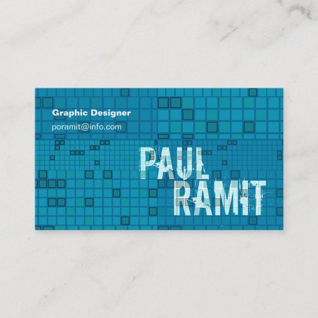 Carte de visite contagieux de rétro d'océan de (Devant)