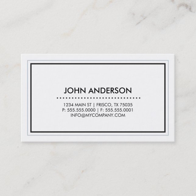 Carte de visite contemporain (Devant)