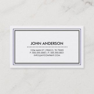 Carte de visite contemporain