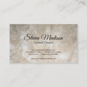 Carte De Visite Contemporain   Artistique   Classique